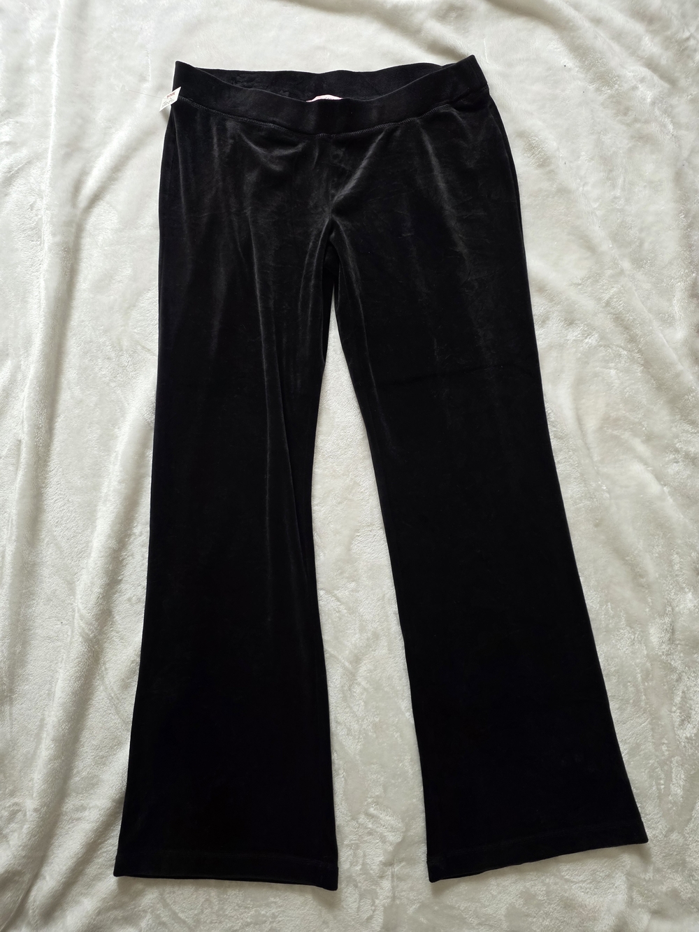 NWT Juicy Couture OG Bling Liquorice Black Velour Tracksuit Set Rhinestone Logo - Picture 10 of 15
